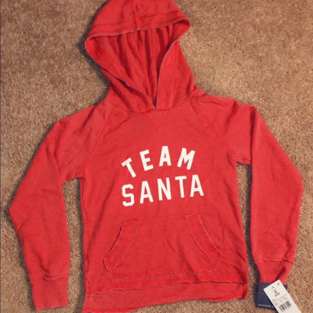 Team Santa hoodie size 6